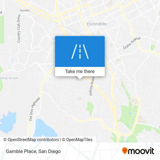Mapa de Gamble Place