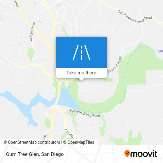 Gum Tree Glen map