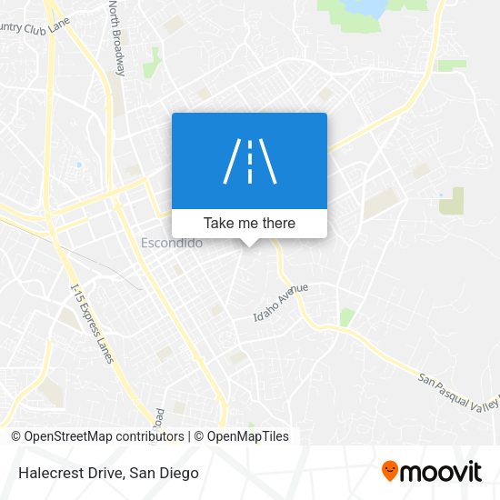Mapa de Halecrest Drive