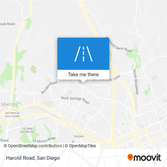 Harold Road map