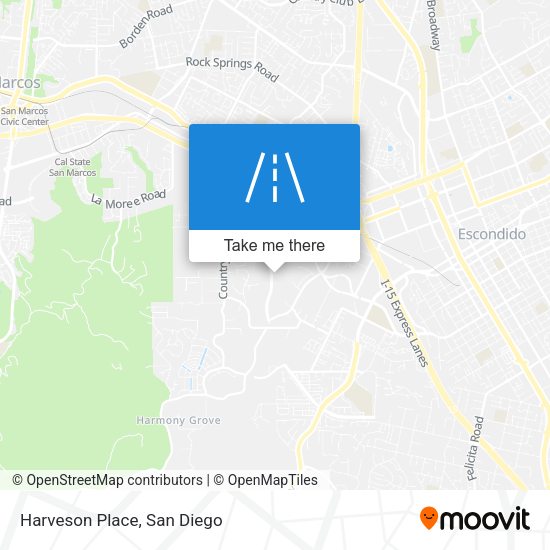 Mapa de Harveson Place