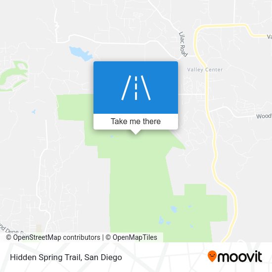 Hidden Spring Trail map