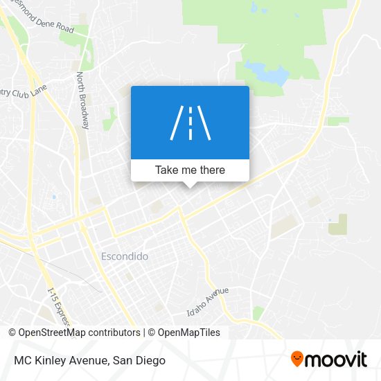 Mapa de MC Kinley Avenue
