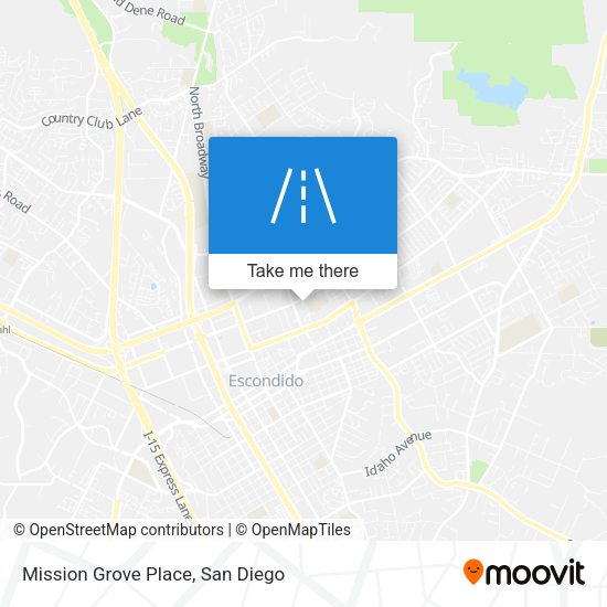 Mission Grove Place map