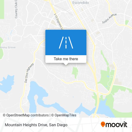 Mountain Heights Drive map