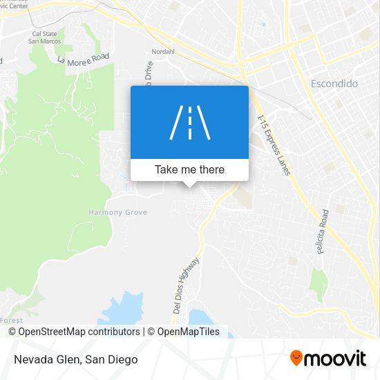 Mapa de Nevada Glen
