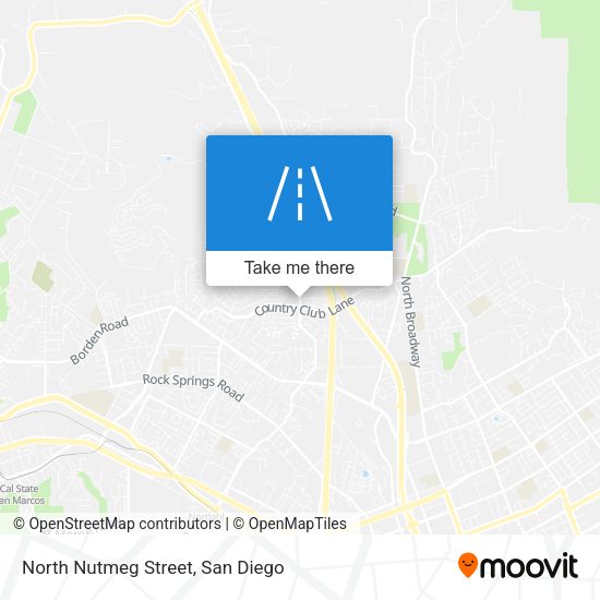 North Nutmeg Street map