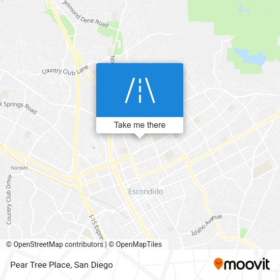Mapa de Pear Tree Place