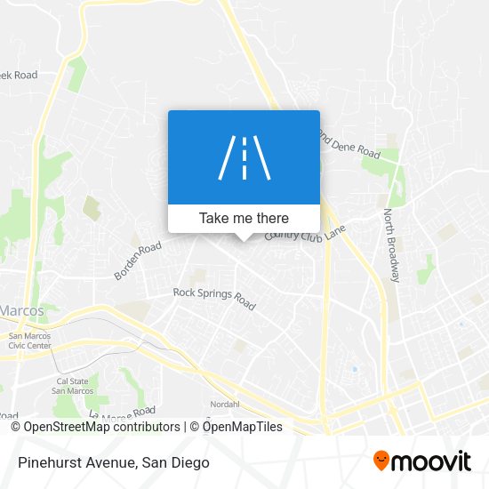 Mapa de Pinehurst Avenue
