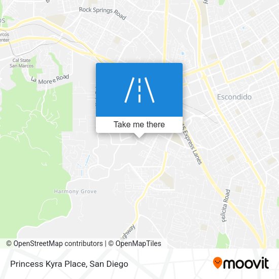 Princess Kyra Place map