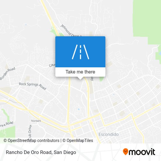 Rancho De Oro Road map