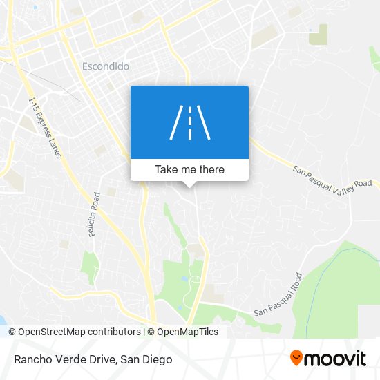 Rancho Verde Drive map