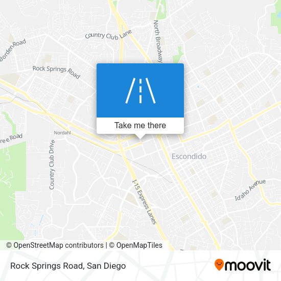 Rock Springs Road map
