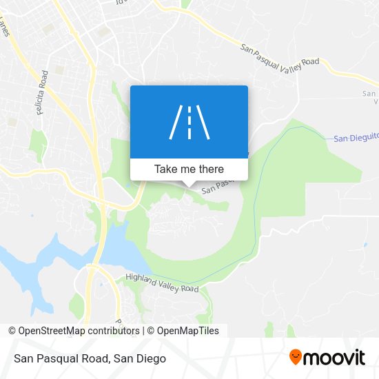 San Pasqual Road map