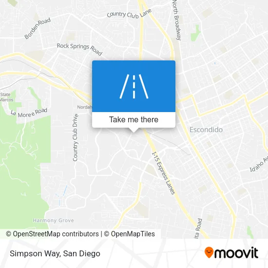 Simpson Way map