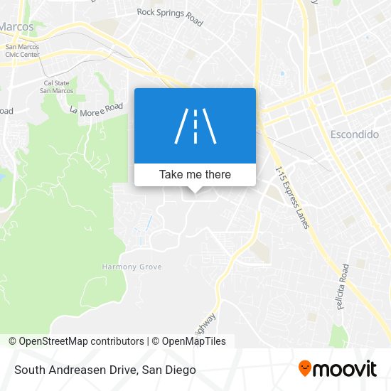 South Andreasen Drive map