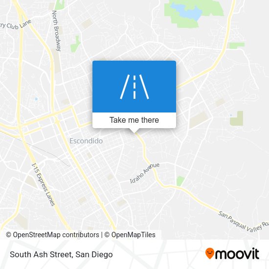 Mapa de South Ash Street
