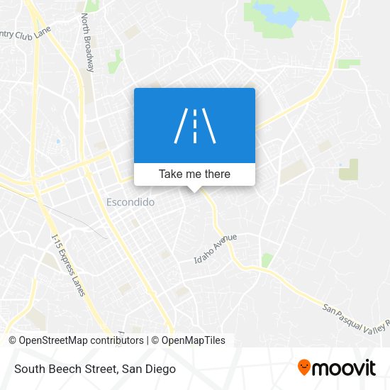 South Beech Street map