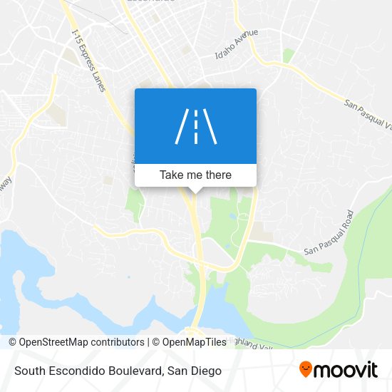 South Escondido Boulevard map