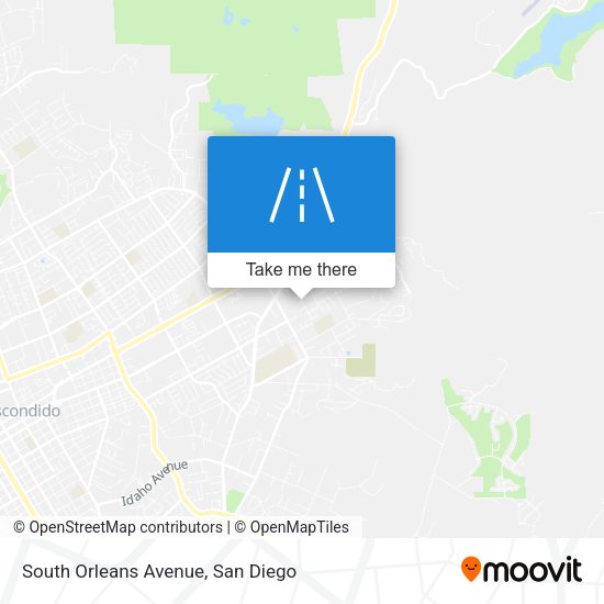 South Orleans Avenue map
