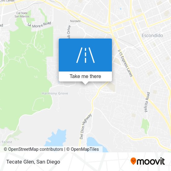 Tecate Glen map