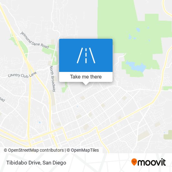 Tibidabo Drive map