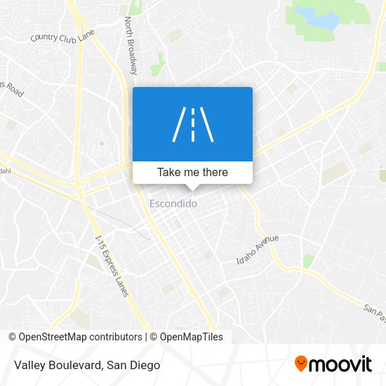 Mapa de Valley Boulevard