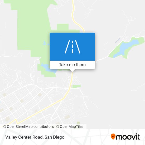 Valley Center Road map