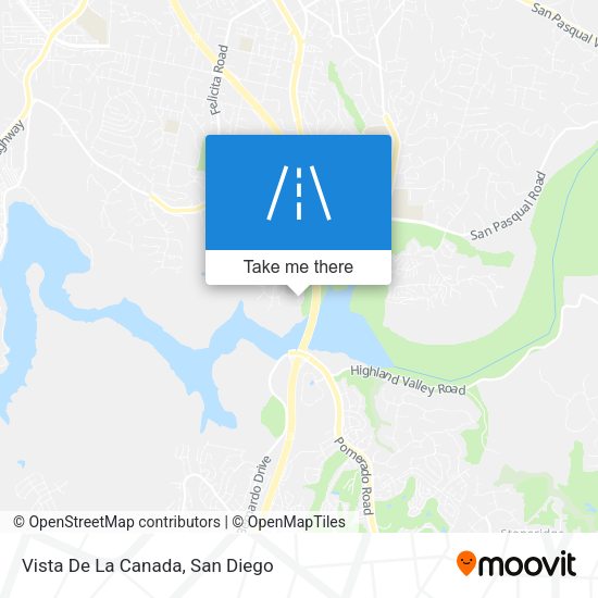 Vista De La Canada map
