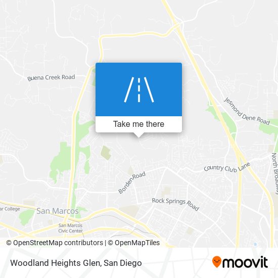 Woodland Heights Glen map