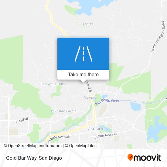 Mapa de Gold Bar Way