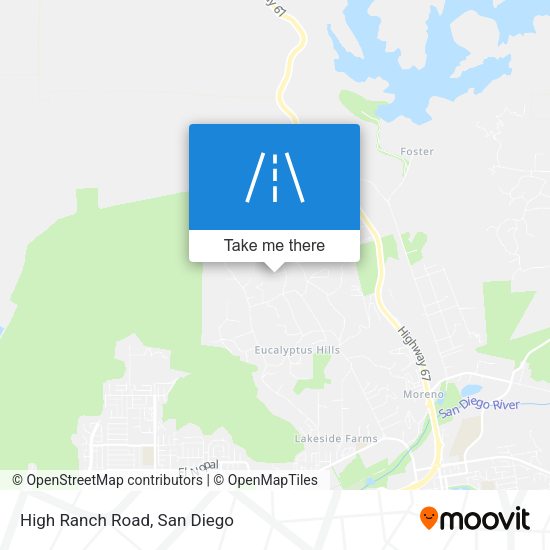 Mapa de High Ranch Road