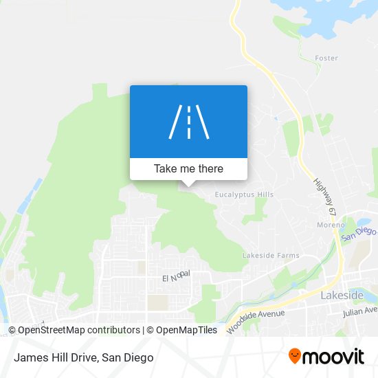 Mapa de James Hill Drive