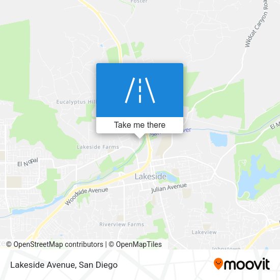 Mapa de Lakeside Avenue
