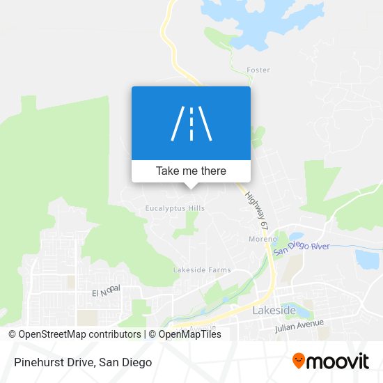 Mapa de Pinehurst Drive