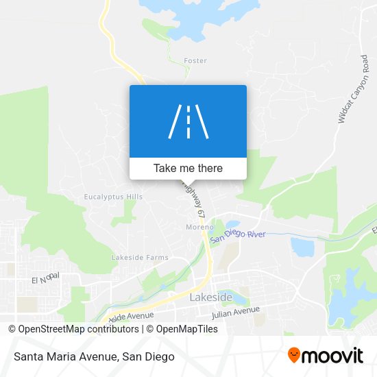 Mapa de Santa Maria Avenue