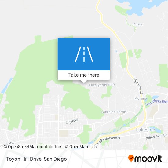 Mapa de Toyon Hill Drive