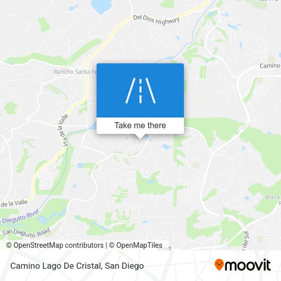 Camino Lago De Cristal map
