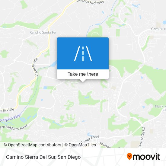 Camino Sierra Del Sur map