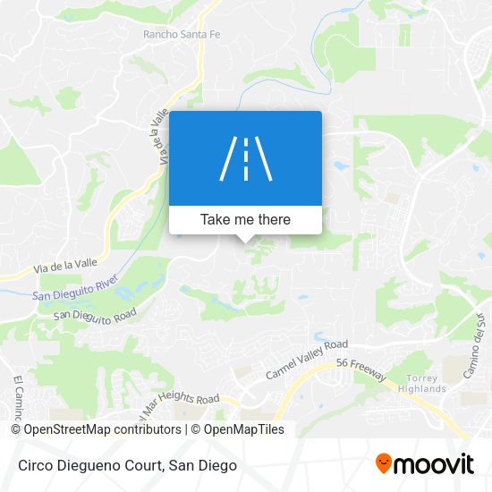 Circo Diegueno Court map