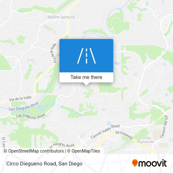 Mapa de Circo Diegueno Road