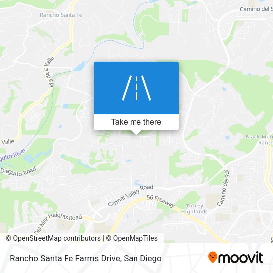 Rancho Santa Fe Farms Drive map