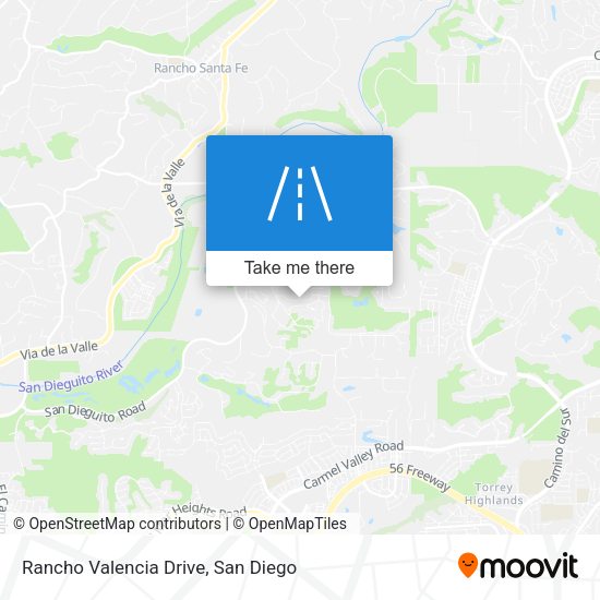 Rancho Valencia Drive map