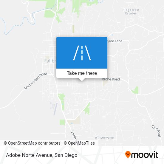Adobe Norte Avenue map