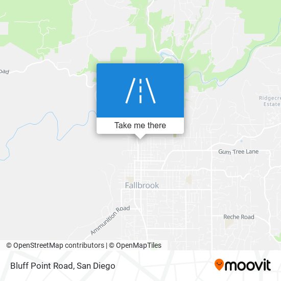 Bluff Point Road map