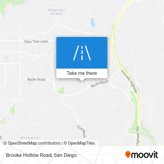Mapa de Brooke Hollow Road