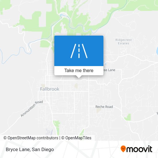Mapa de Bryce Lane