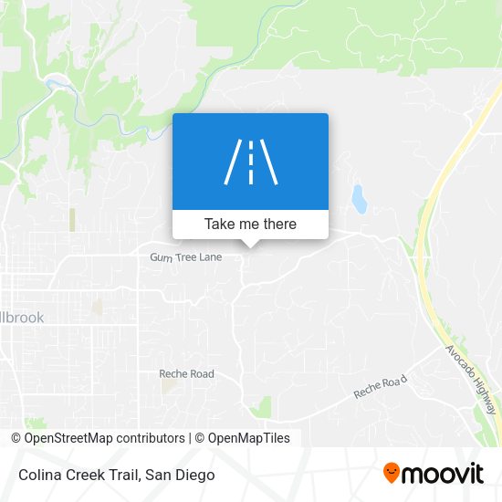 Colina Creek Trail map