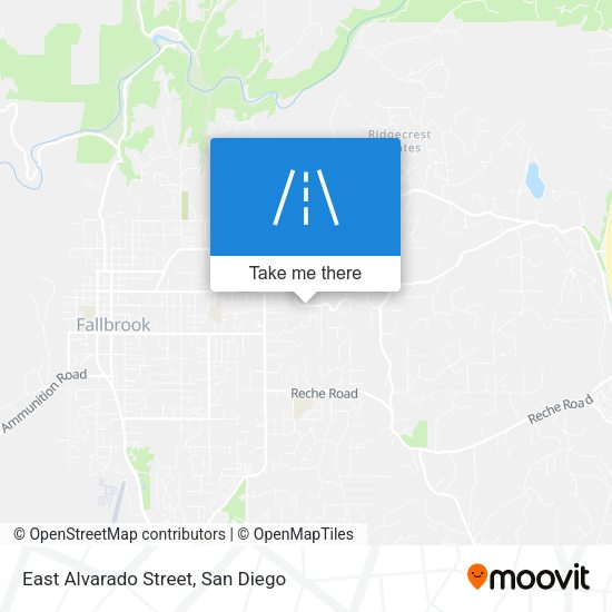 Mapa de East Alvarado Street