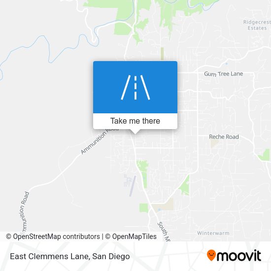 East Clemmens Lane map